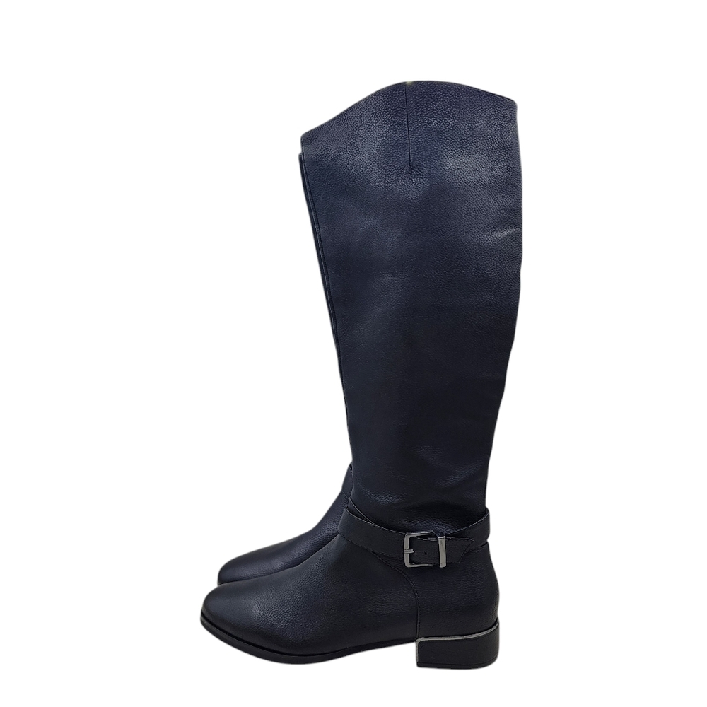Kenneth Cole Women's Equestrian Branden Buckle Leather Boots - 10